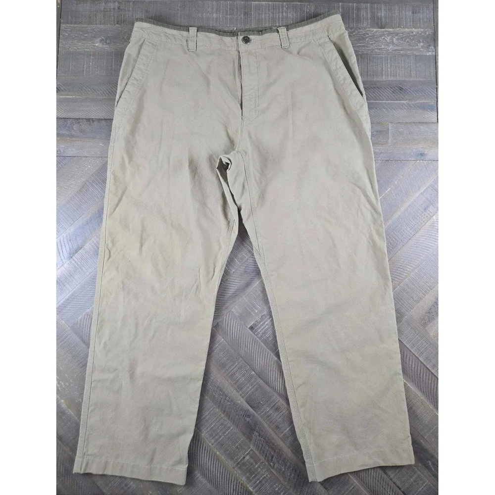 The North Face Mens Khaki Utility Hiking Pants Tan Straight Leg Size 38 Regular